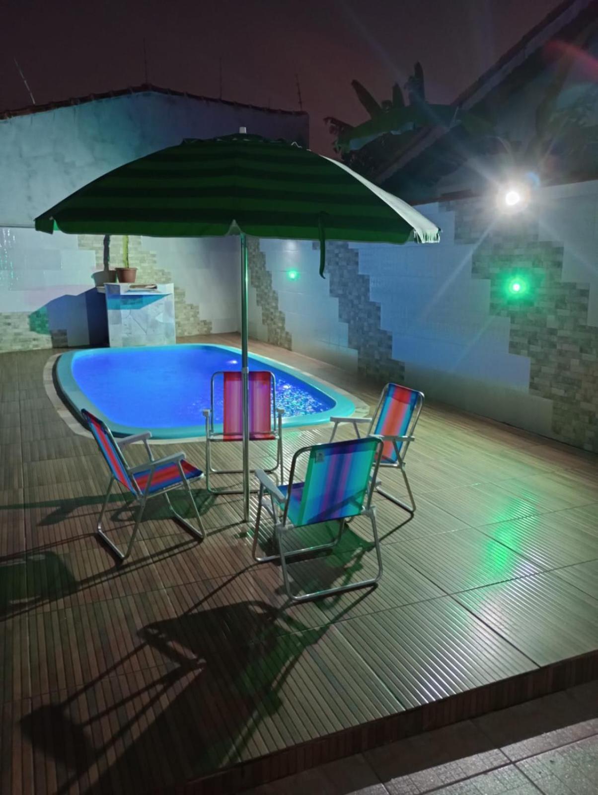 Itanhaém Casa Na Praia Com Piscina E Churrasqueira מראה חיצוני תמונה